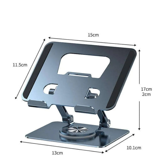 Laptop Tablet Stand, Swivel Tablet Stand with 360 Rotating Base, Adjustable Tablet Holder for Drawing