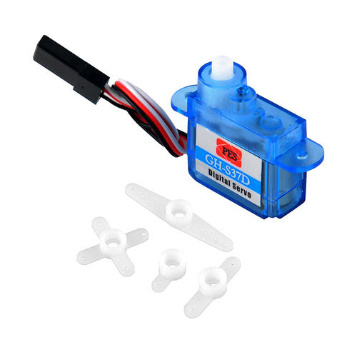 Mini Micro 3.7g Digital Servo with accessories