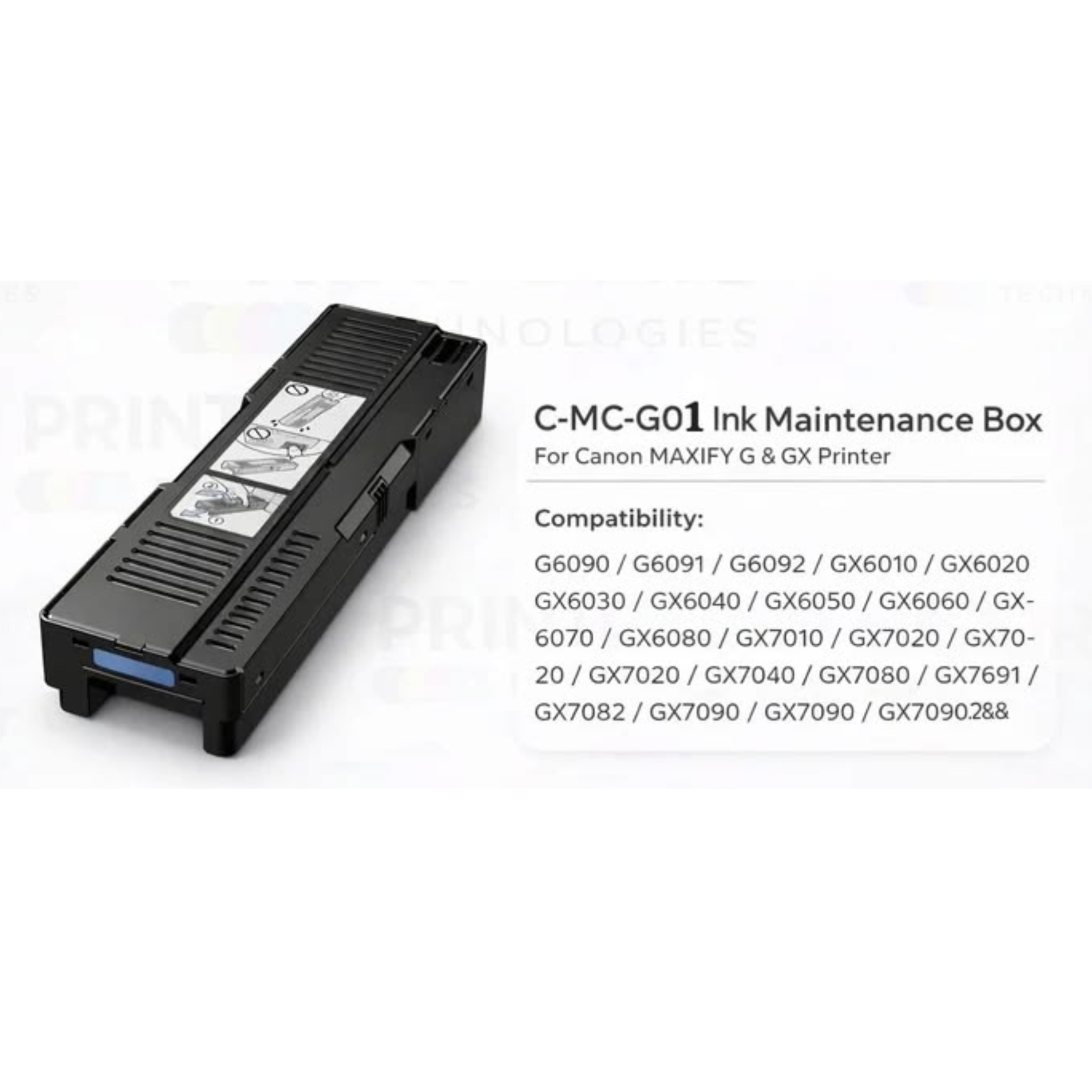 C-MC-G01 Ink Maintenance Box For Canon MAXIFY G6070 GX6020 GX7010 Printer