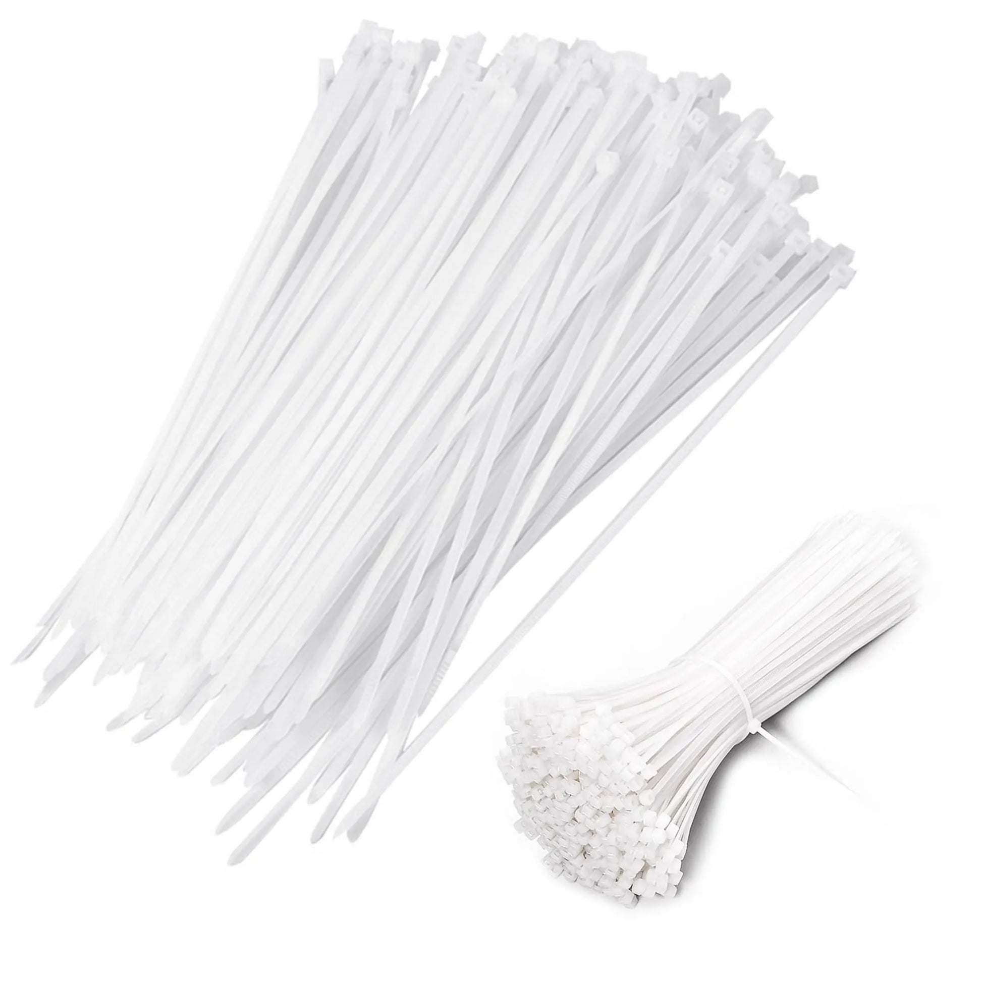 Nylon Cable Zip Ties 300 mm White (100pcs)