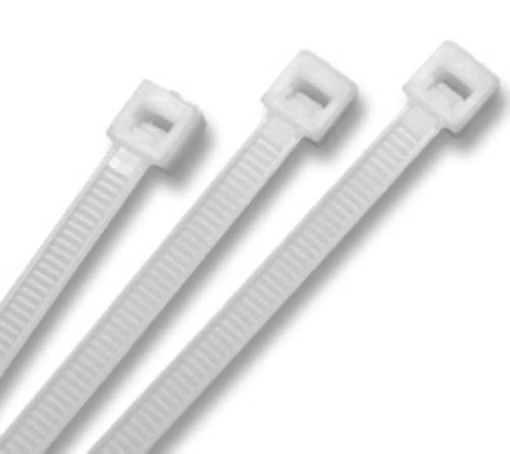 Nylon Cable Zip Ties 300 mm White (100pcs)