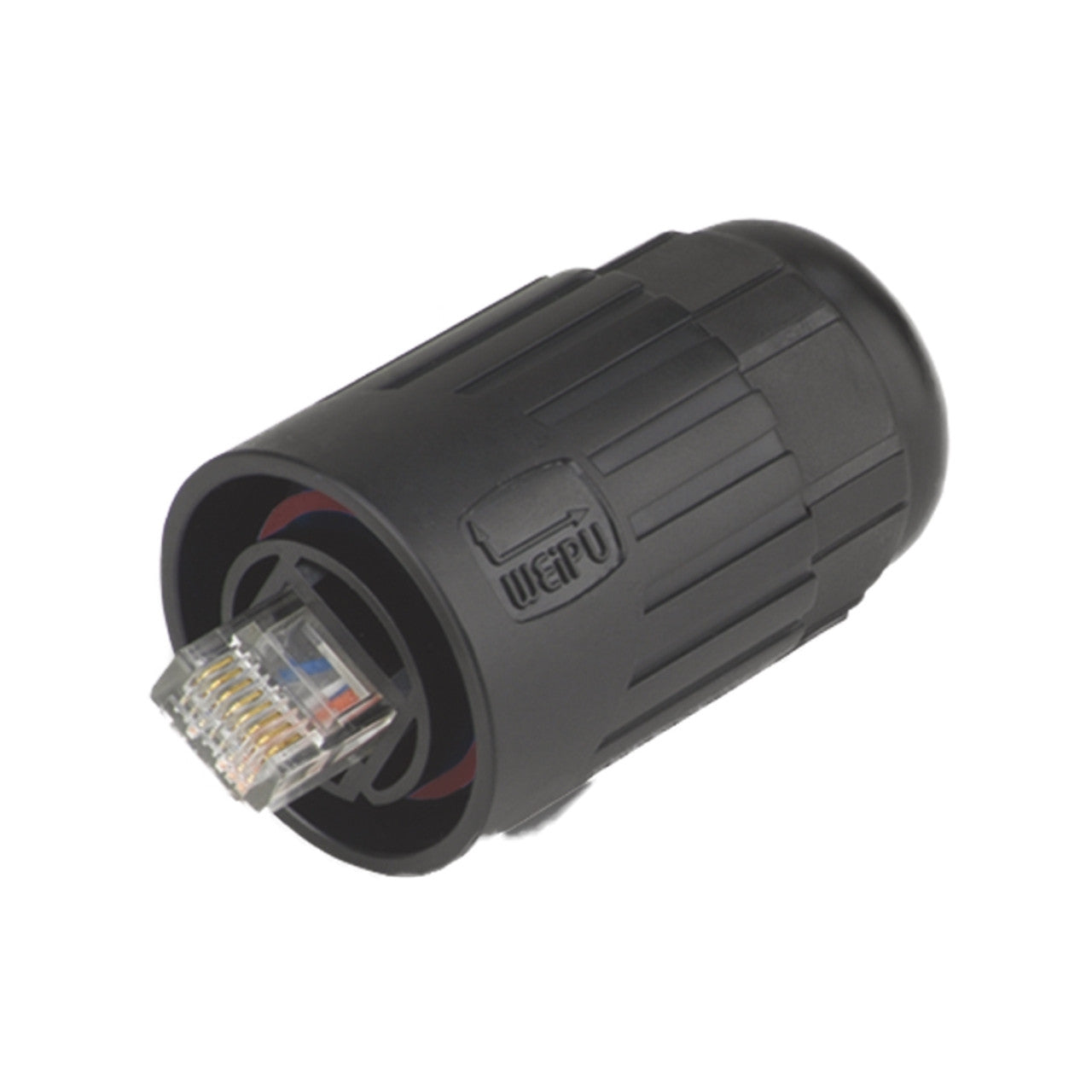 RJ45 IP67 Waterproof Plug Cable Connector 5-6mm Cable Diameter