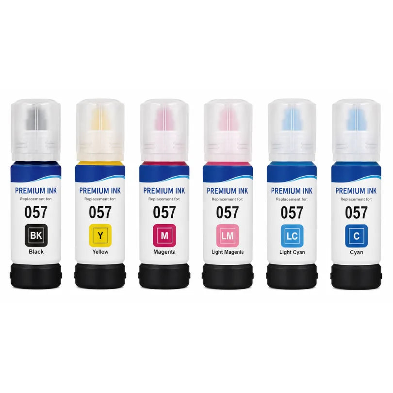 057 Refill Ink for Epson L8050, L18050 Printer (CMYKLMLC)