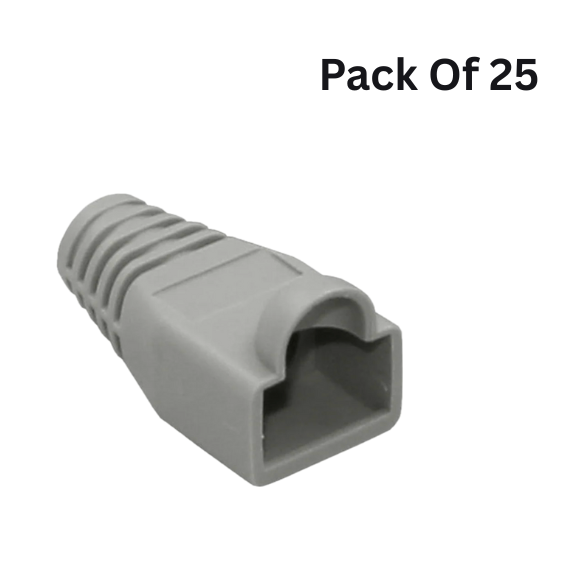 RJ45 Connector Strain Relief Boots Cable Cap (Pack of 25 pcs)