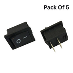 2 Pin 3A SPST High Quality Rocker ON/OFF Switch (Pack of 5)