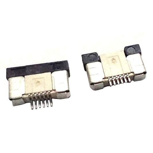 6 Pin 0.5mm Pitch FPC FFC SMT Bottom Contacts Flip Connector