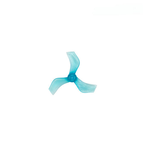 Drone Propeller 40mm 1635 3 Blade 1.5mm Shaft Pitch 3.5" Clear Blue (4 Pair CW+CCW)