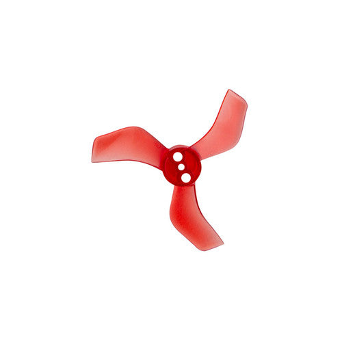 40mm 1635 3 Blade Propeller 1.5mm Shaft Pitch 3.5" Clear Red (4 Pair CW+CCW)