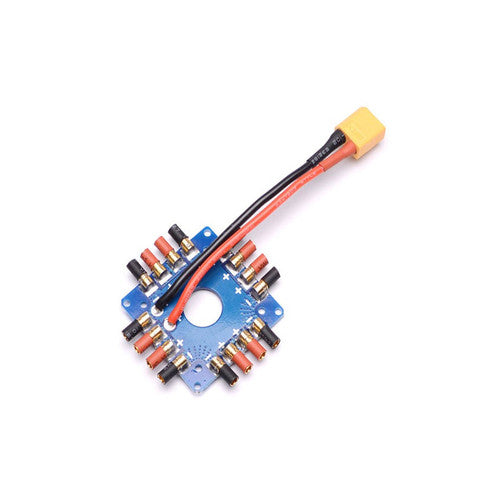 ESC Power Distribution Board, XT60 Plug & 3.5mm Banana Bullet Connectors Soldered