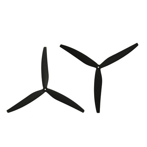FPV Drone Propeller 1507 Glass Fiber Nylon 3 Blade 6mm Shaft Pitch 7" Black (1 Pair CW+CCW)