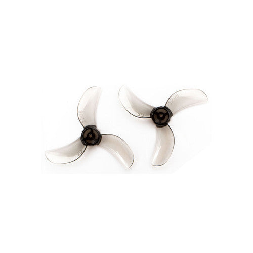 31mm 1208 3 Blade Propeller 0.8mm Shaft Pitch 0.8" - Clear Gray (4 Pair CW+CCW)