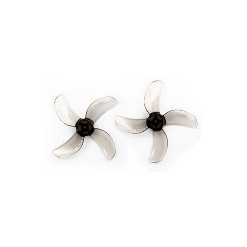 31mm 1209 4 Blade Propeller 0.8mm Shaft Pitch 0.9" - Clear Gray (4 Pair CW+CCW)