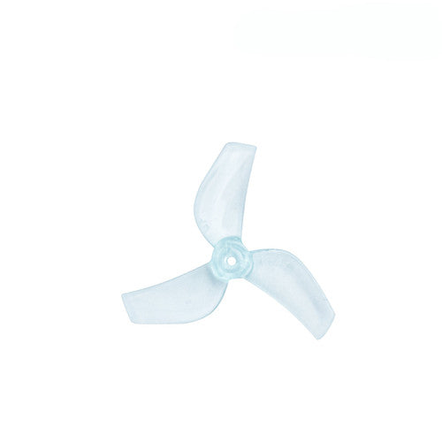 Drone Propeller 31mm 1219S 3 Blade 1mm Shaft Pitch 1.9" Clear Blue (4 Pair CW+CCW)