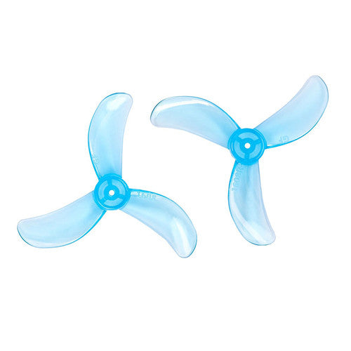 1608 40mm Drone Propeller PC 3 Blade 1.2mm - Clear Blue CW/CCW 4 Pairs