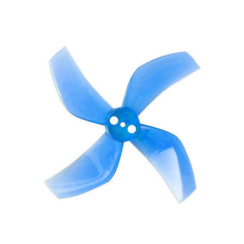 Drone Propeller D51 2020 4 Blade 50.3mm 1.5mm Shaft Pitch 2" Blue (1 Pair CW+CCW)