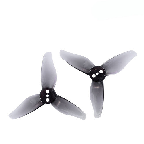 FPV Drone Propeller 2023 Hurricane 3 Blade 1.5mm Shaft Pitch 2.3" Clear Gray (4 Pair CW+CCW)