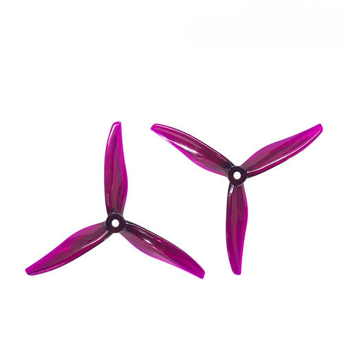Drone Propeller 51377 Hurricane MAX 3 Blade 129.7mm 5mm Shaft Pitch 3" Magenta (2 Pair CW+CCW)