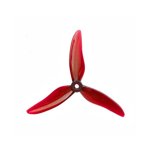 128.8mm 51499 3 Blade Hurricane Propeller 5mm Shaft Pitch 4.2" Clear Red (2 Pair CW+CCW)