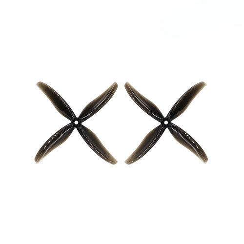 6038 152.4mm 4 Blade Hurricane Propeller 5mm Shaft Pitch 3.8" Clear Gray (2 Pair CW+CCW)