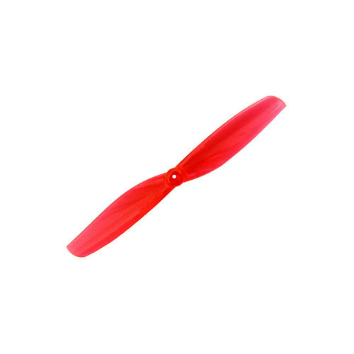 65mm 2 Blade Toothpick Propeller 1mm Shaft Pitch 1.3" Clear Red (4 Pair CW+CCW)