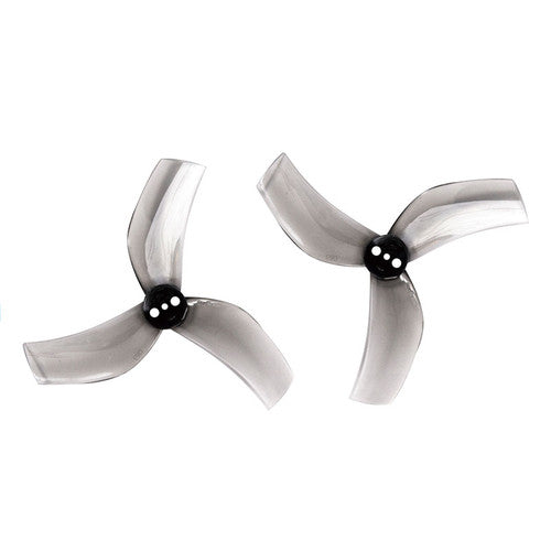 Drone Propeller D63 Cinewhoop Props 3 Blade 63.5mm 1.5mm Shaft Pitch 3" Clear Gray (4 Pair CW+CCW)