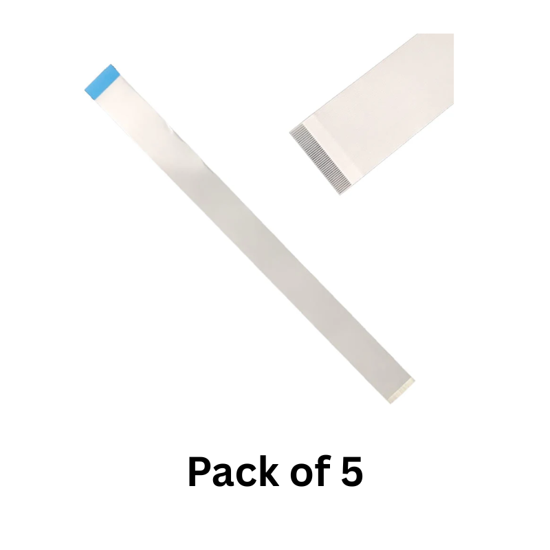 40 Pin 0.5mm Pitch 300mm Reverse Side Connection FFC Ribbon Flexible Flat Cable (Pack of 5)