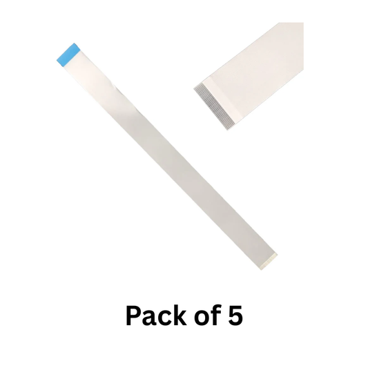 40 Pin 0.5mm Pitch 300mm Reverse Side Connection FFC Ribbon Flexible Flat Cable (Pack of 5)