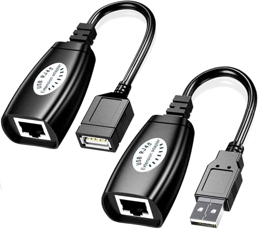 USB to RJ45 Cat5/5e/6 Extender Adapter (upto 150Ft distance)