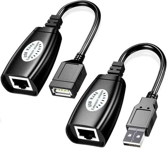 USB to RJ45 Cat5/5e/6 Extender Adapter (upto 150Ft distance)