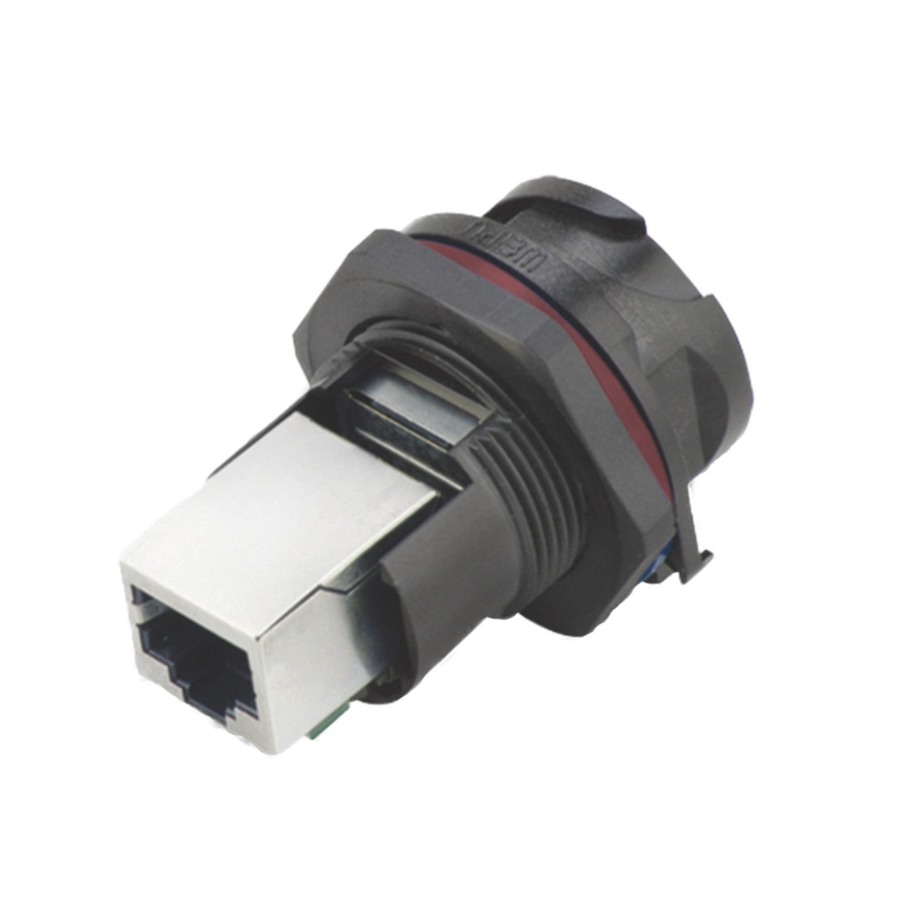 RJ45 IP67 Waterproof Cable Connector Front Nut Mount