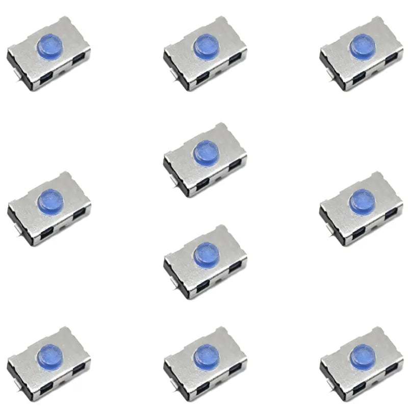 Round Button 10mA Vertical welding SPST-Normally Closed 32V 2N SMD Tactile Switches ROHS (Pack of 10)