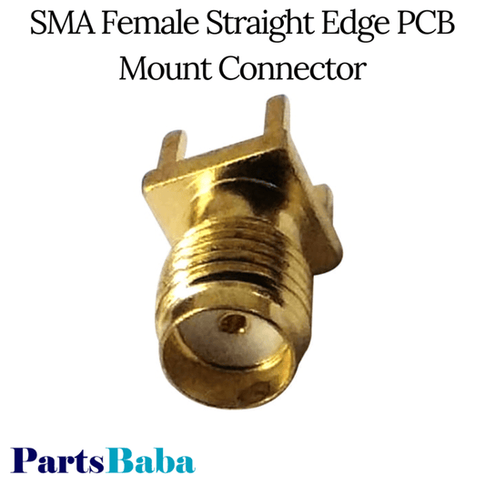 SMA Female Straight Edge PCB Mount Connector