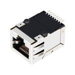 SMT RJ45 Connector with 10/100 Base-T Integrated Magnetics - LPJ19111CNL
