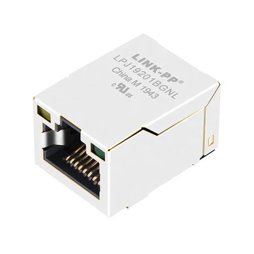 SMT RJ45 Connector with 10/100 Base-T Integrated Magnetics - LPJ19111CNL