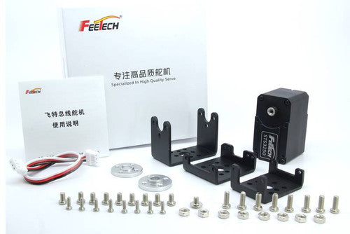 12V 50Kg 360deg Magnetic Encoder Double Shaft TTL Servo