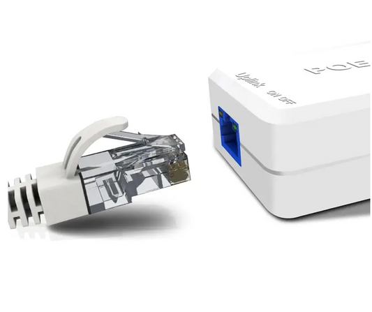 POE Extender 2 Port PoE-Powered Ethernet Switch Repeater 100m Lan Adapter