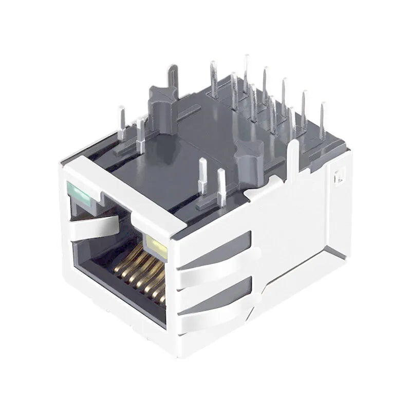 Single Port RJ45 Ethernet Connectors with Rectifier Bridge 10/100 Base-T Integrated Magnetics (LPJ0049GDNL)
