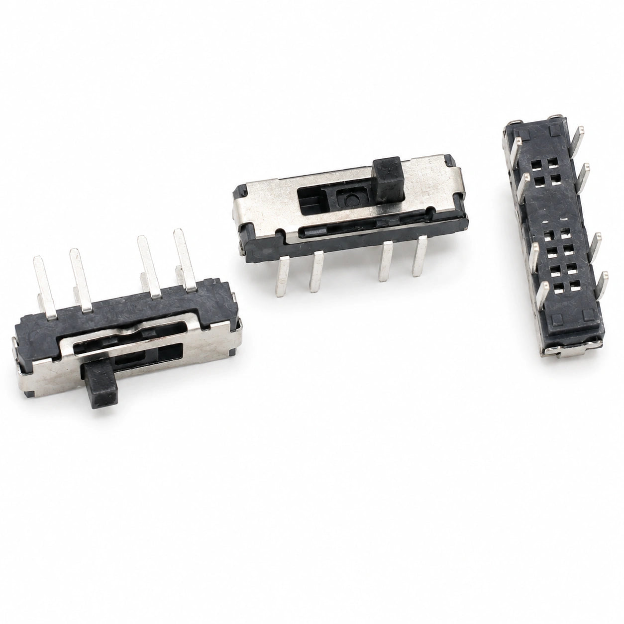 Slide Switch TH Vertical - 8 pins - 2 circuits - 3 positions