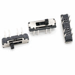 Slide Switch TH Vertical - 8 pins - 2 circuits - 3 positions