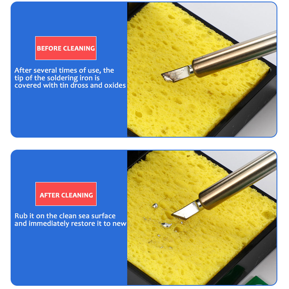 Soldering Iron Tip Cleaning Sponge (1pc)