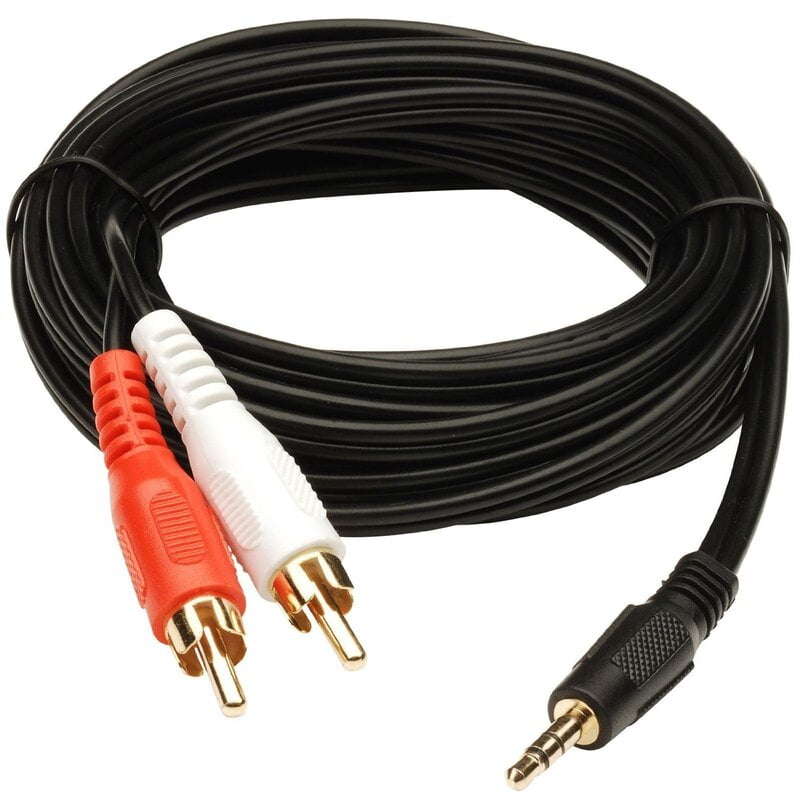 Stereo Male To 2 RCA Male Stereo Audio Cable 5 Meter