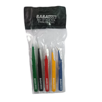 TE-A042 Straight and Curved Tips Tweezers Set of 5 Pcs