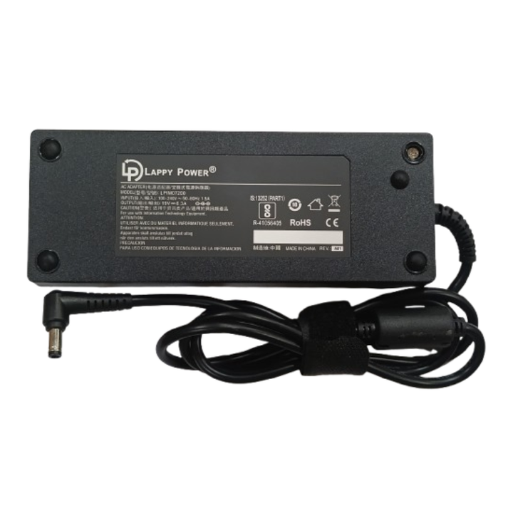 Adaptateur Secteur 19V 6,3A Pour Clevo Novatech P15SM-A - Connecteur 5.5x2.5mm, 120W - Neuf