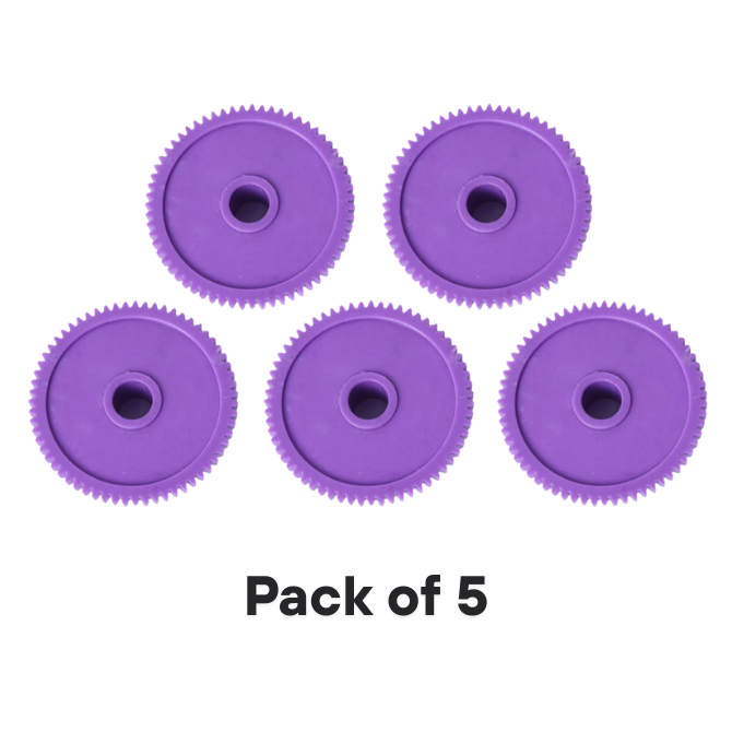 Paper Feed Gear (Purple) For TVS 240 245 250 (Pack of 5)