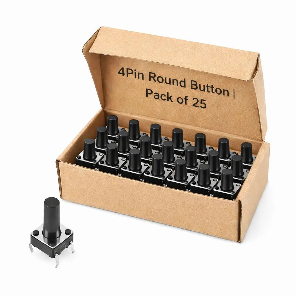 Tactile Micro Switch-Height 12mm (Pack of 25)