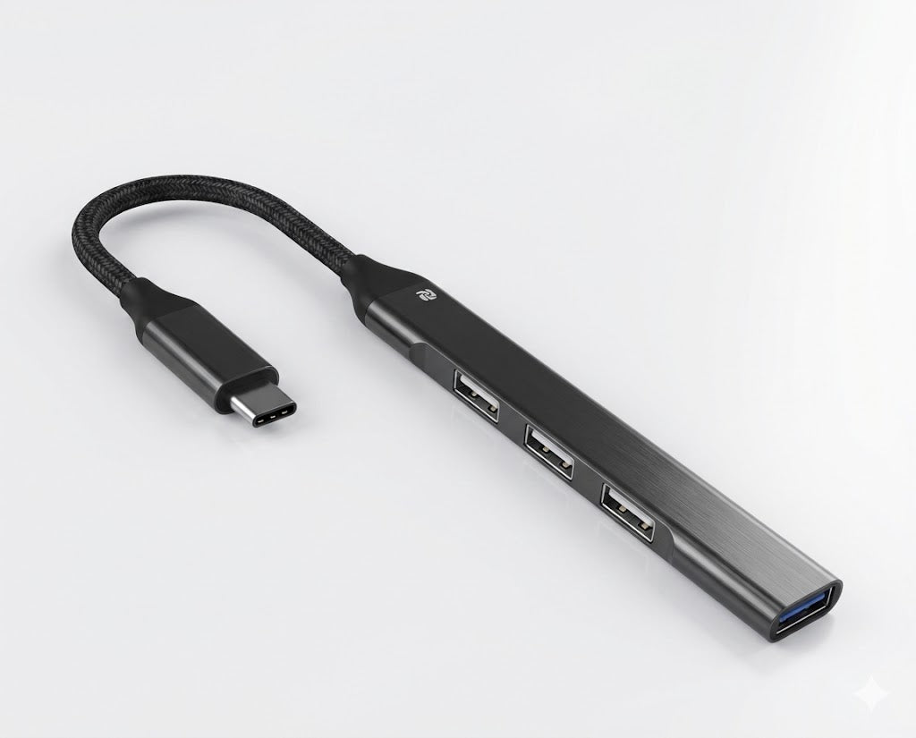 Type-C To 4 Ports 2.0 USB Hub High Speed

