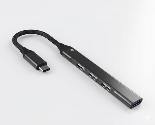 Type-C To 4 Ports 2.0 USB Hub High Speed

