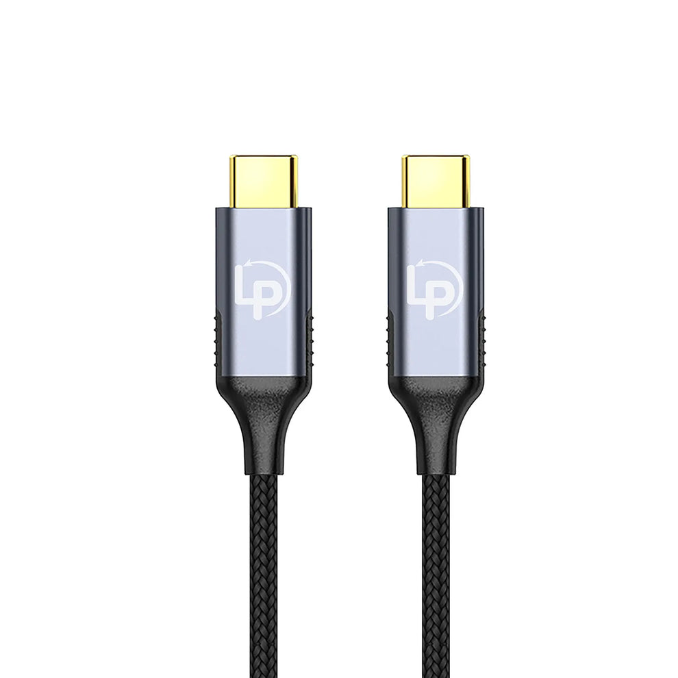 LappyPower Premium 8K USB-C to USB-C Cable (1.8m, 100W Charging, 10Gbps)