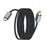 Type C to USB B Printer Cable 1.8mtr High Speed Printer Cable for Printers Scanners and Other Divices