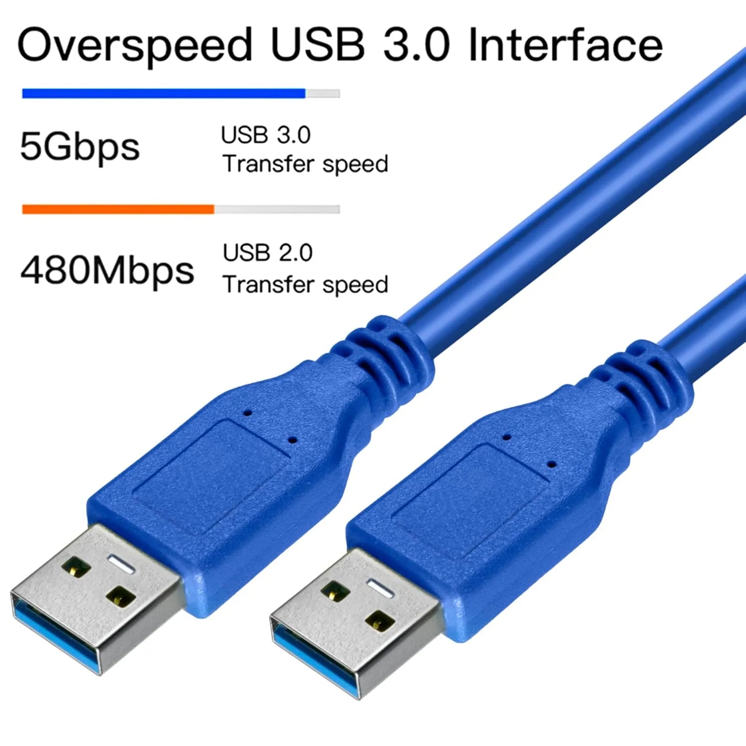 USB 3.0 Male to Male (1 Meter) Cable For Data Transfer